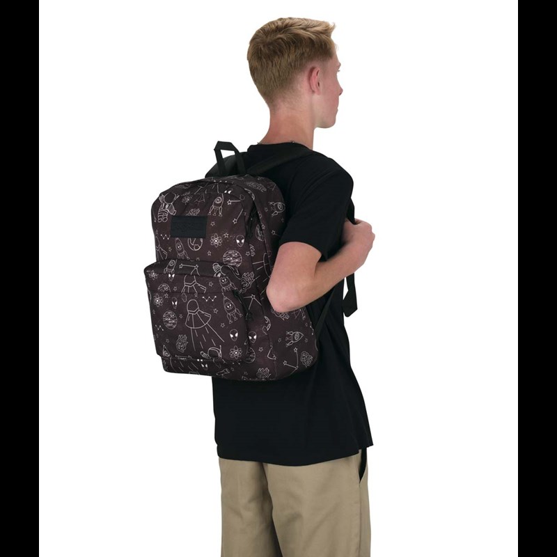 JanSport Rygsæk Superbreak Plus Sort m/mønster 15" 2