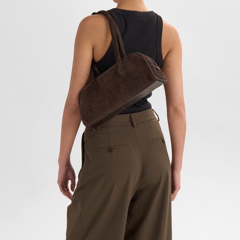MARKBERG Skuldertaske EdenaMBG Suede M. Brun 7