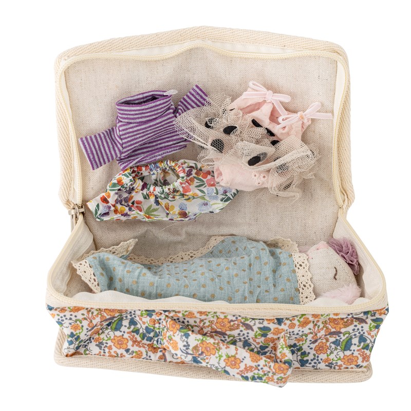 Bloomingville Docka Milly Lila/vit/rosa 4