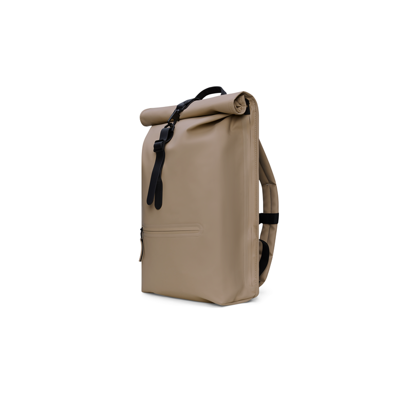 RAINS Ryggsäck Rolltop Rucksack Beige 2