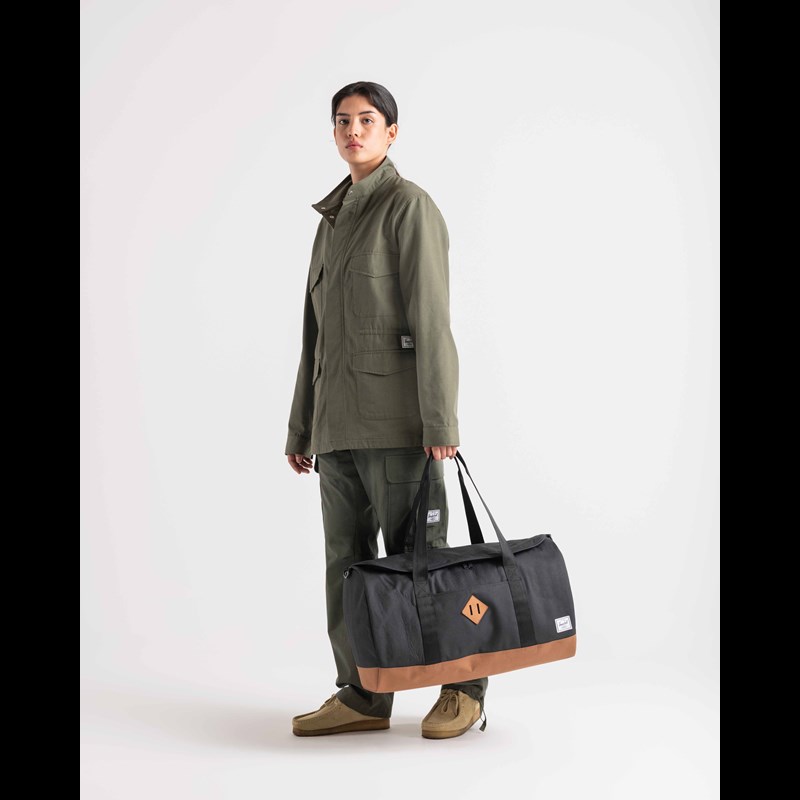 Herschel Duffelbag Heritage Svart/Brun 2