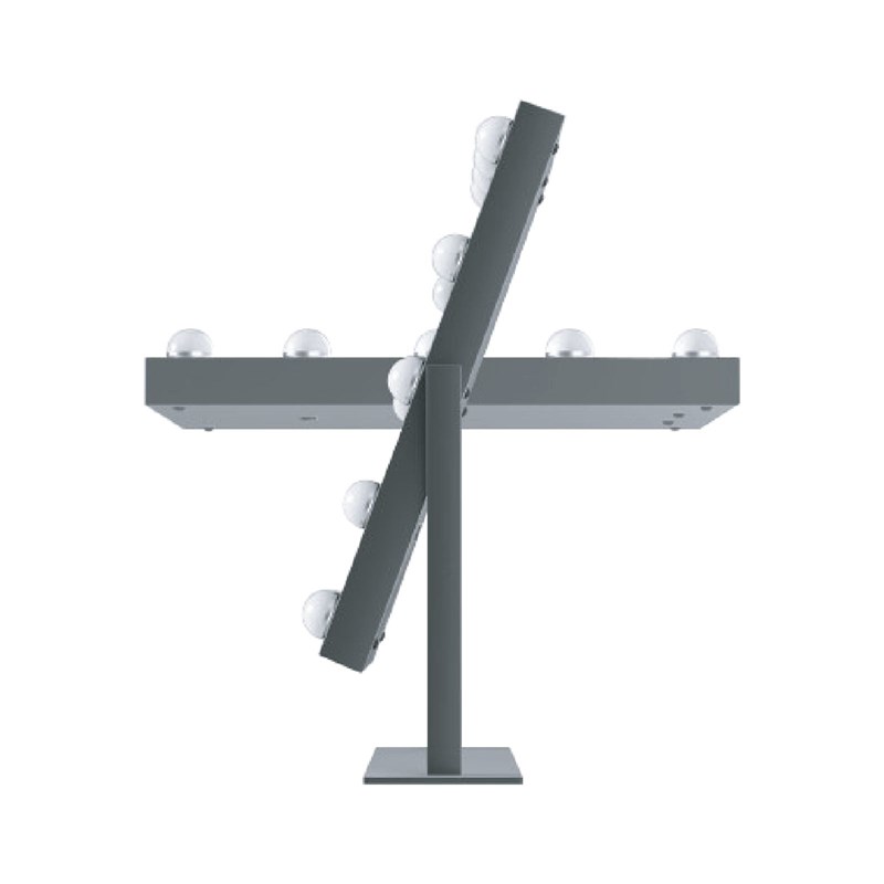 UNIQ Makeup spejl New York 12 led Sort 3