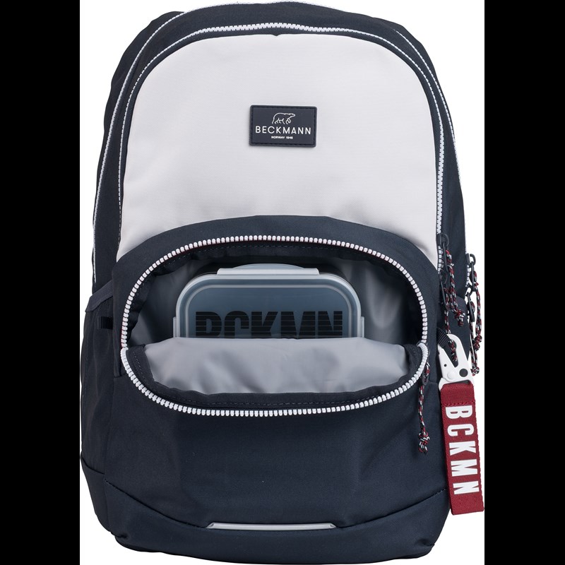 Beckmann Skolväska Sport Jr Navy White Blå/Vit 6