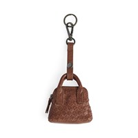 MARKBERG Bag Charm Amayambg Weave Cognac 1