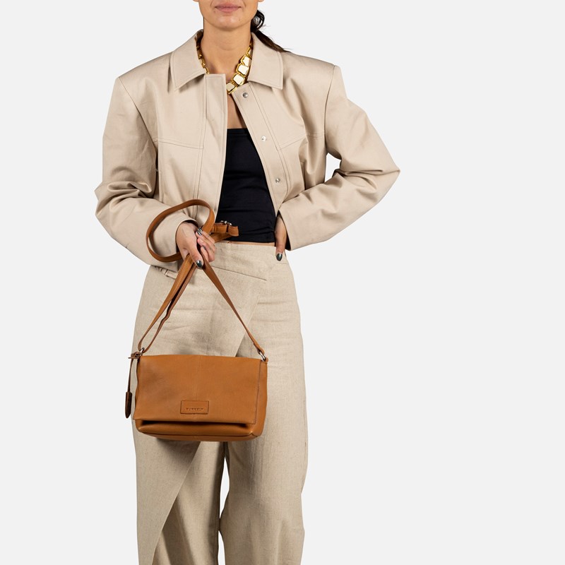 Burkely Axelväska Soft Skylar Satchel Konjak 5