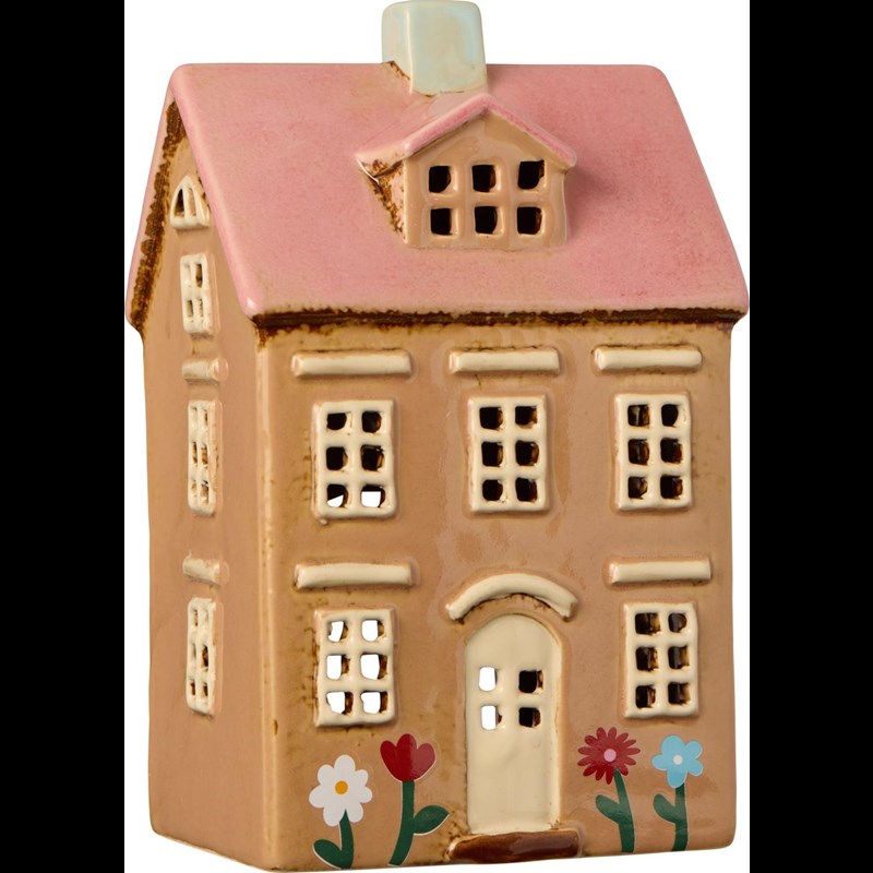Ib Laursen Ljusstake Hus Nyhavn Brun-rosa 3