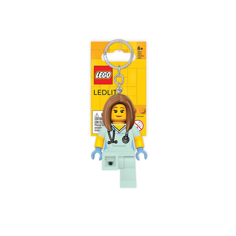 LEGO Bags Nøglering m/LED lys Sygeplejes L. Grøn 1