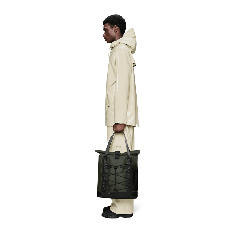 RAINS Tote Bag Trail Rolltop W3 Grön 2