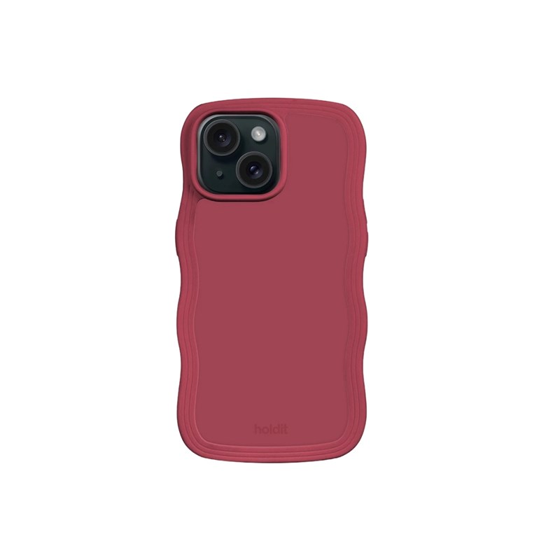 Holdit Mobilfodral Wavy Röd iPhone 13/14/15 1