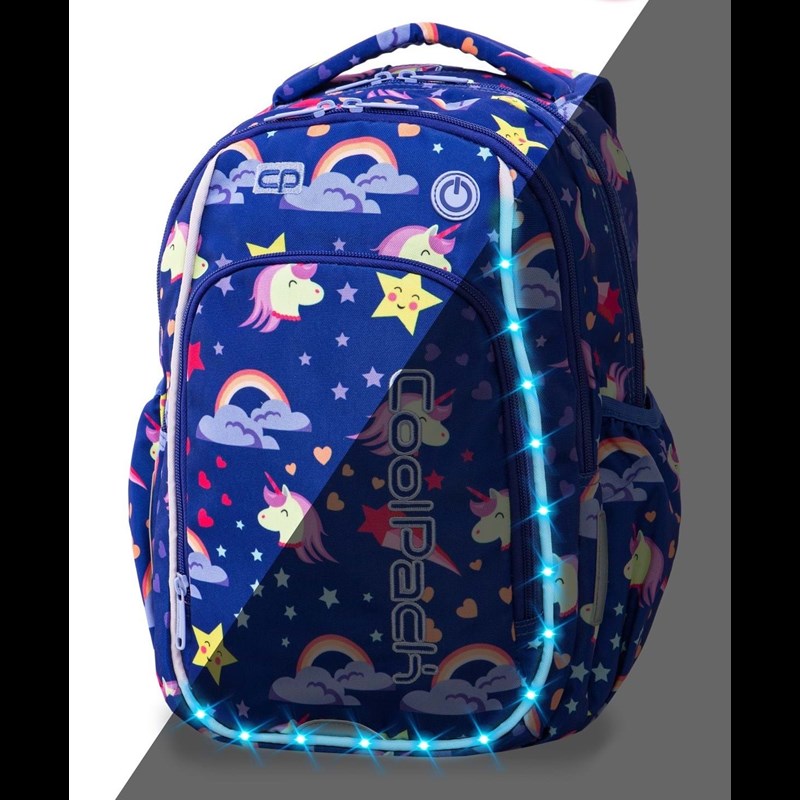 Coolpack Skoletaskesæt Strike S Blå m/stjerner 1