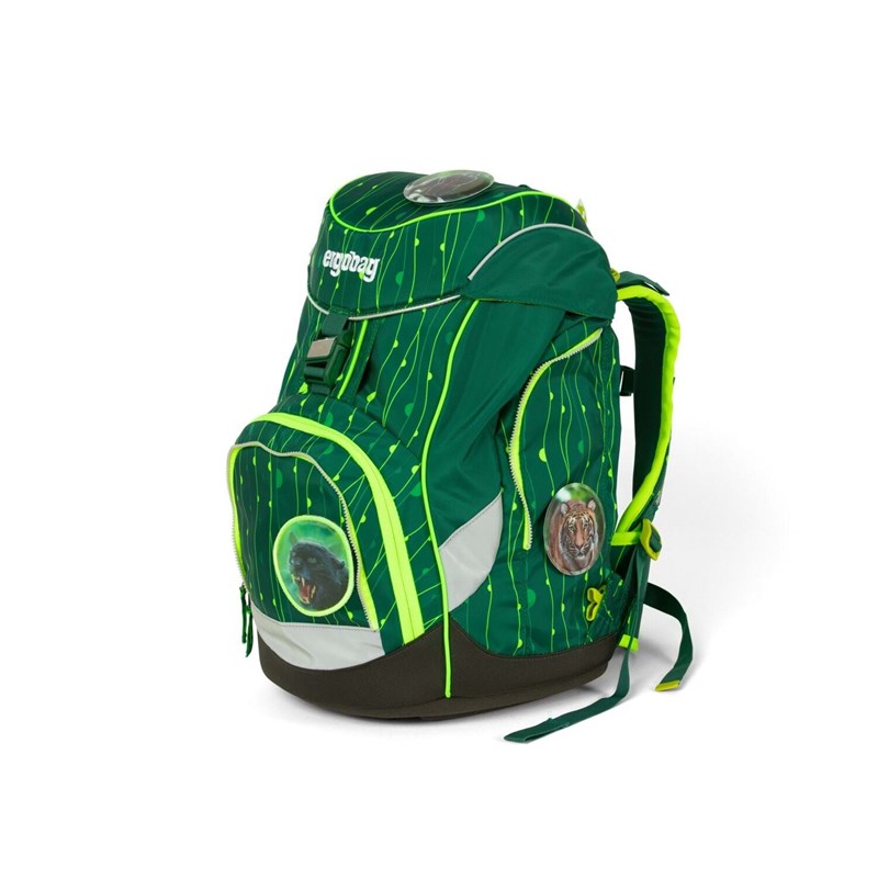 Ergobag Skoletaskesæt Pack Lumi Grøn mønster 6