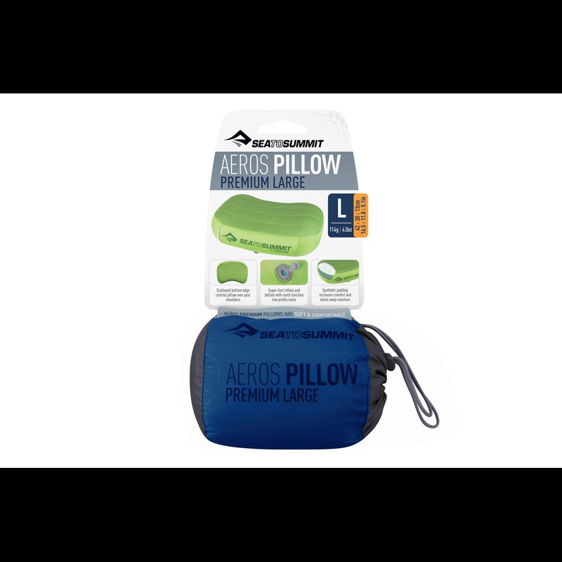 Sea to Summit Uppblåsbar kudde Blå 5
