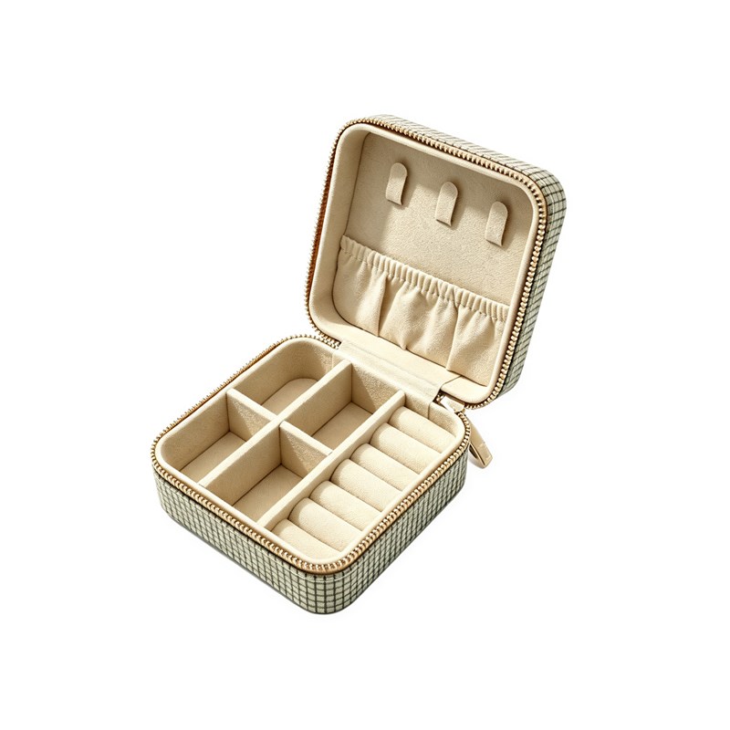 Conmé Smykkeskrin Olivia firkantet Beige Tern 1