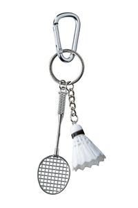 Conmé Bag charm badminton Hvid/sølv 1