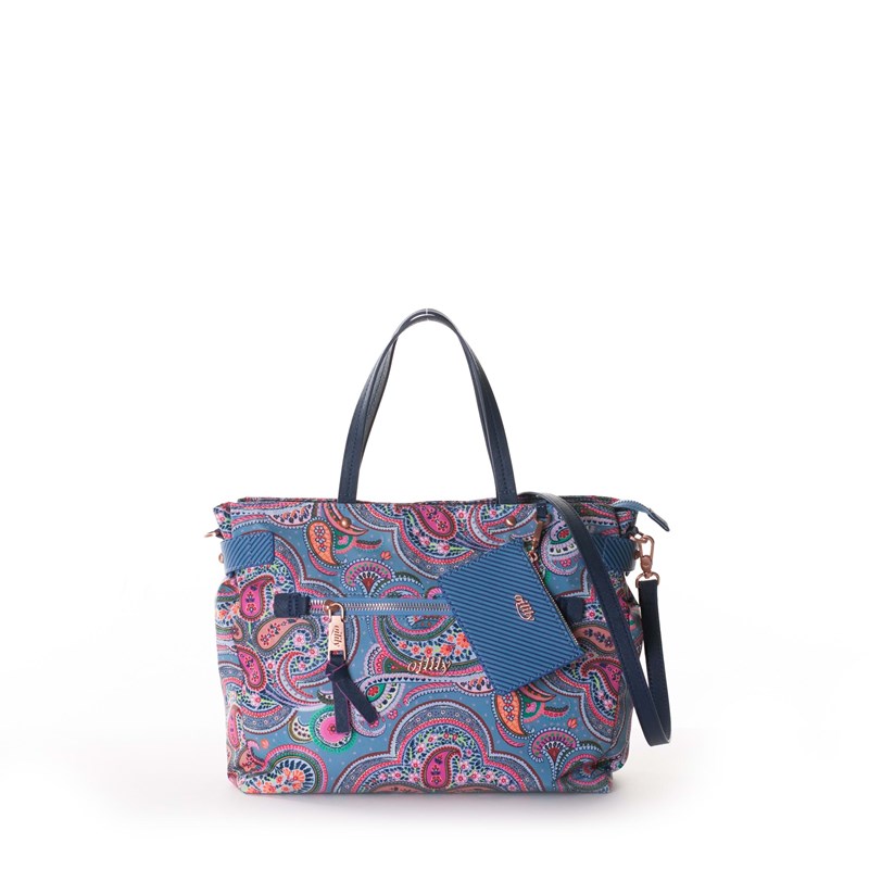Oilily Skuldertaske Blå/mønster 1