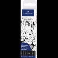 Faber-Castell Tuscher Pitt Artist Manga 4 st Multi