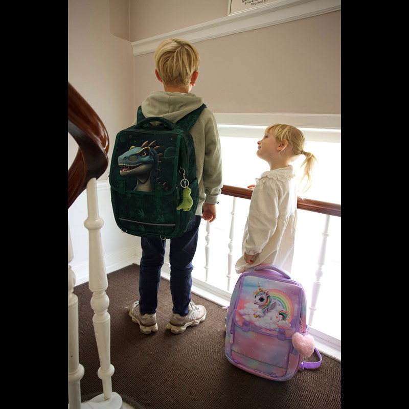 Grow Skoletaske StartPack Unicorn Lilla/pink 10