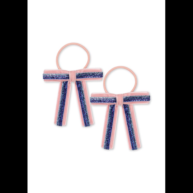 Konges Sløjd Hårsnoddar Velour 2 pk. Rosa 1