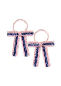 Konges Sløjd Hårsnoddar Velour 2 pk. Rosa 1