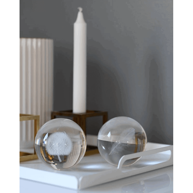 Kasia Lilja Krystalkugle Mælkebøtte Transparent 7