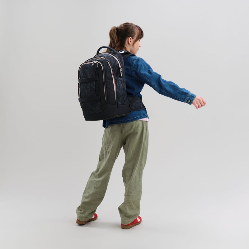 Satch Skoletaske Pack Midnight Jun. Sort/Lyserød 2