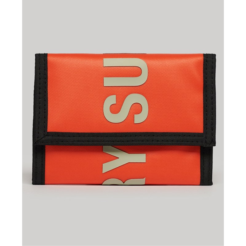 Superdry Pung Tarp Tri-Fold Wallet Orange 3