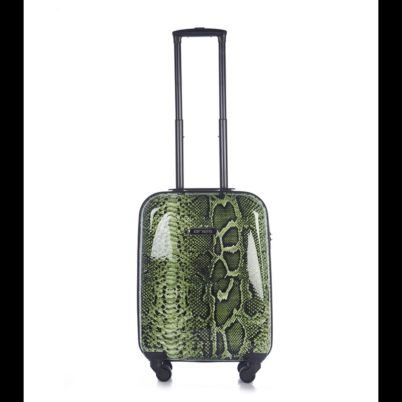 Aries Travel Kuffert Barcelona Grøn snake 55 Cm 1