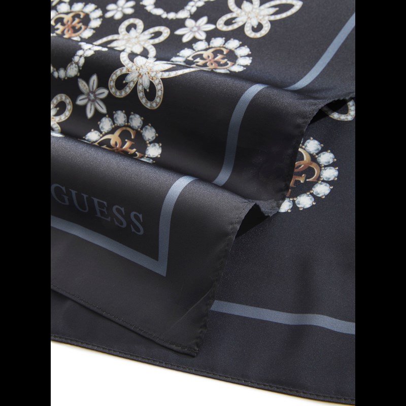 Guess Tørklæde Foulard  Sort m/mønster 3