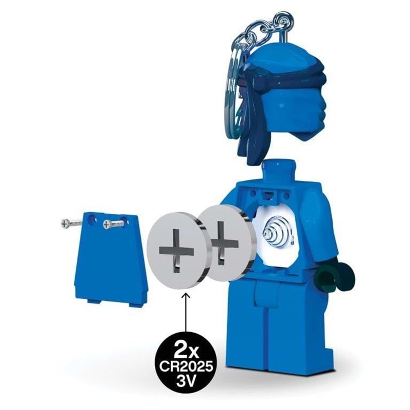 LEGO Bags Nyckelring med LED Legacy J Blå 2