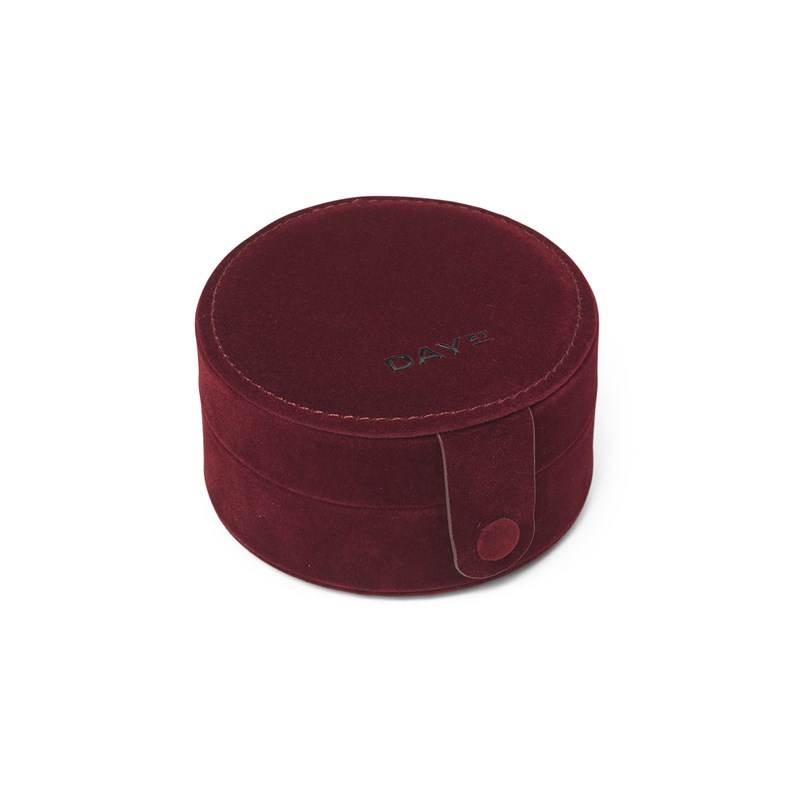 DAY ET Smykkeskrin Day Jewelry Round Bordeaux 1