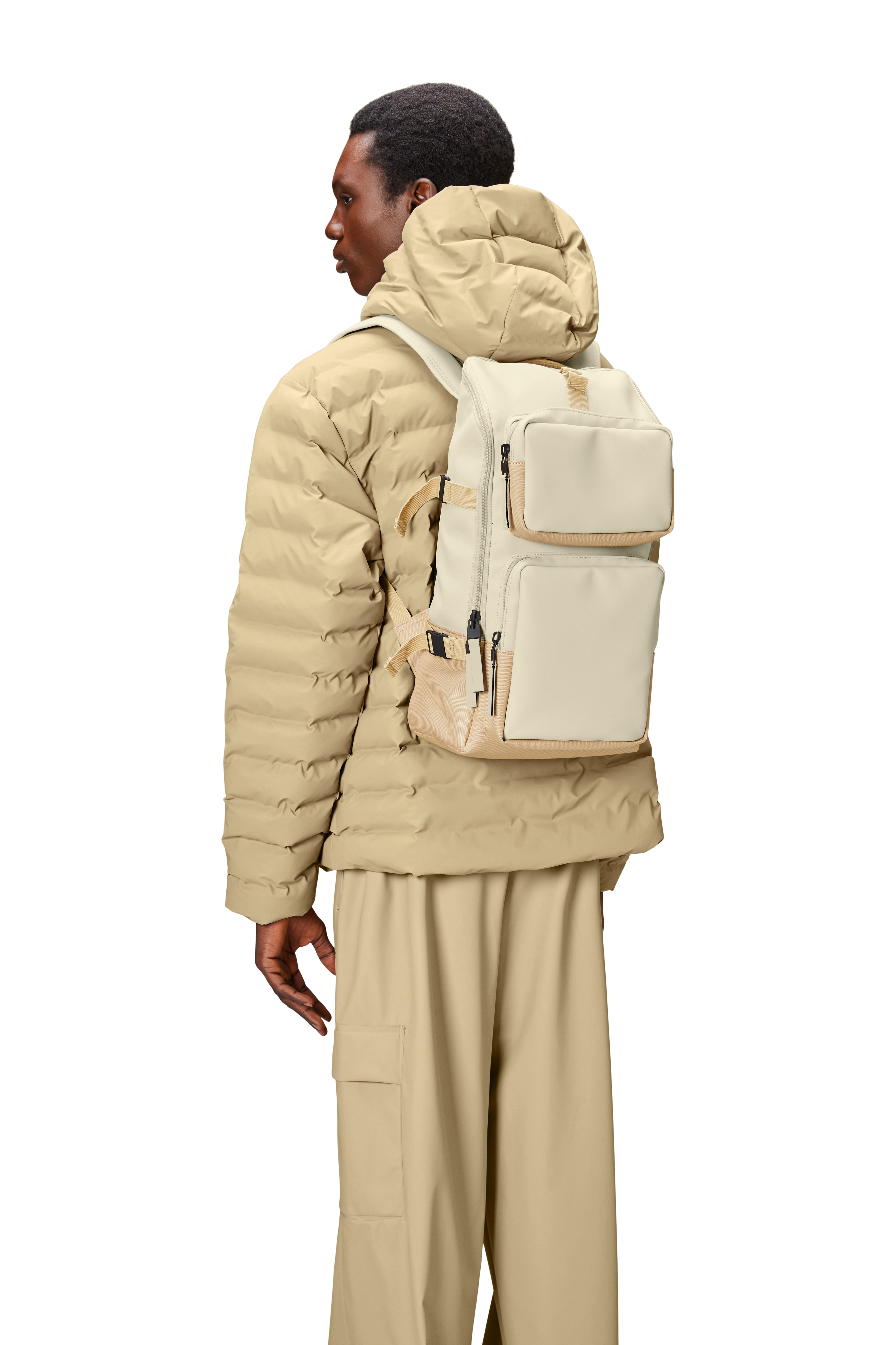 RAINS Ryggsäck Trail Cargo Backpack Creme 2