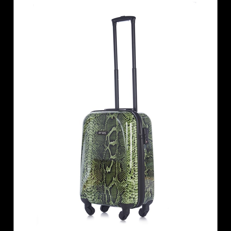Aries Travel Kuffert Barcelona Grøn snake 55 Cm 2