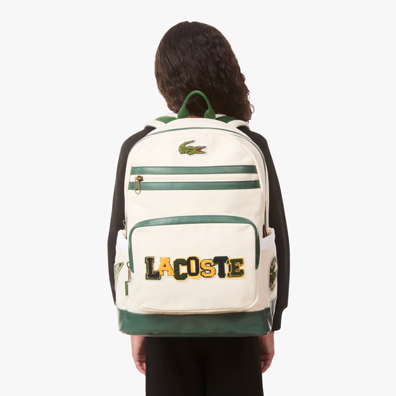 Lacoste Rygsæk Varsity Hvid/grøn 2