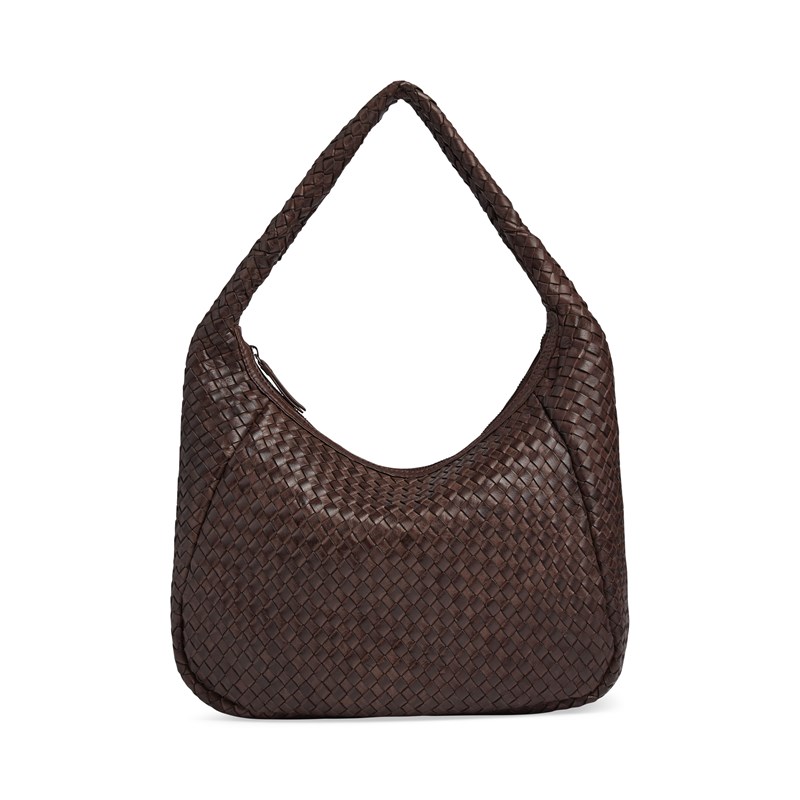 MARKBERG Skuldertaske Samarambg Weave M. Brun 4