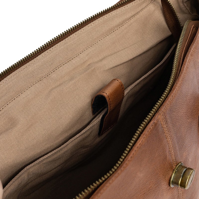 RE:DESIGNED Skuldertaske Cate Big Brun 7