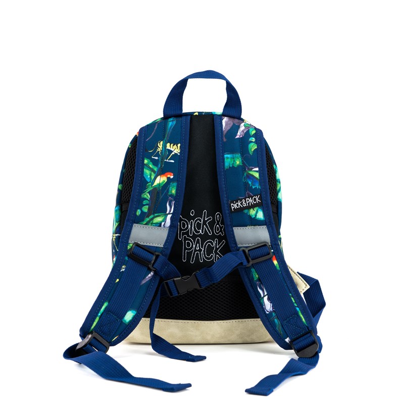 pick&pack Børnerygsæk HAPPY JUNGLE Blå/Grøn 4