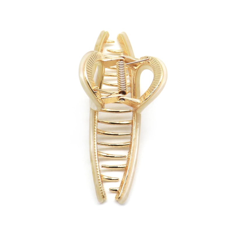 Conmé Hårspänne Rina, vit Vit/Guld 4