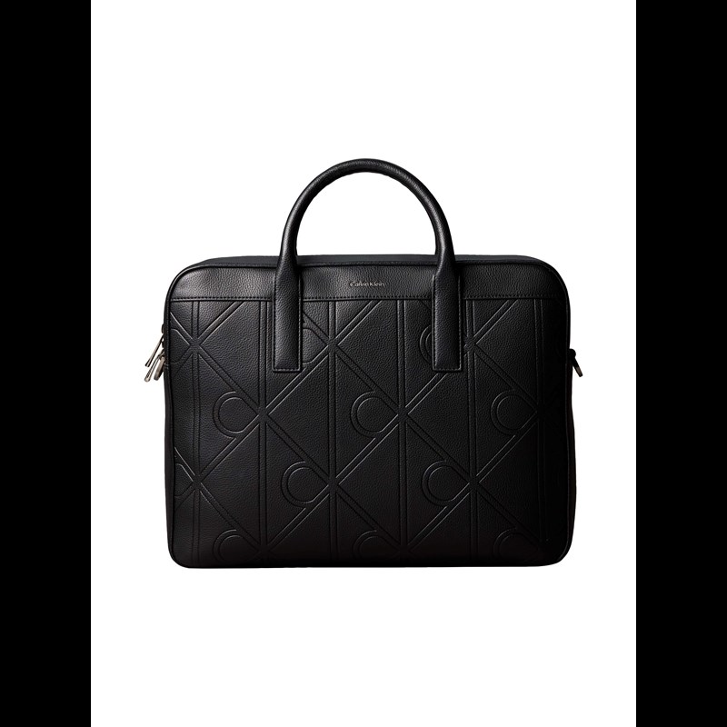 Calvin Klein Computertaske L Embossed Emble Sort 1