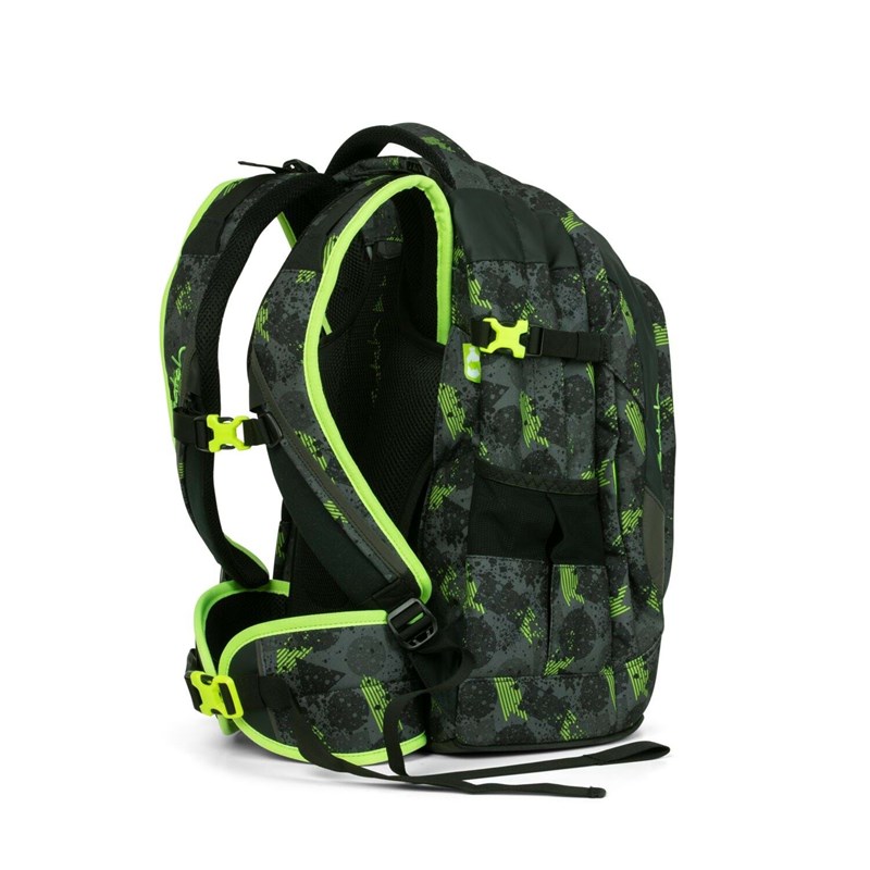 Satch Skoletaske Pack Sort/Grøn 4
