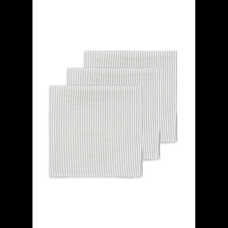 Konges Sløjd Tygblöja Muslin 3-pack Blue Beige/blå 2