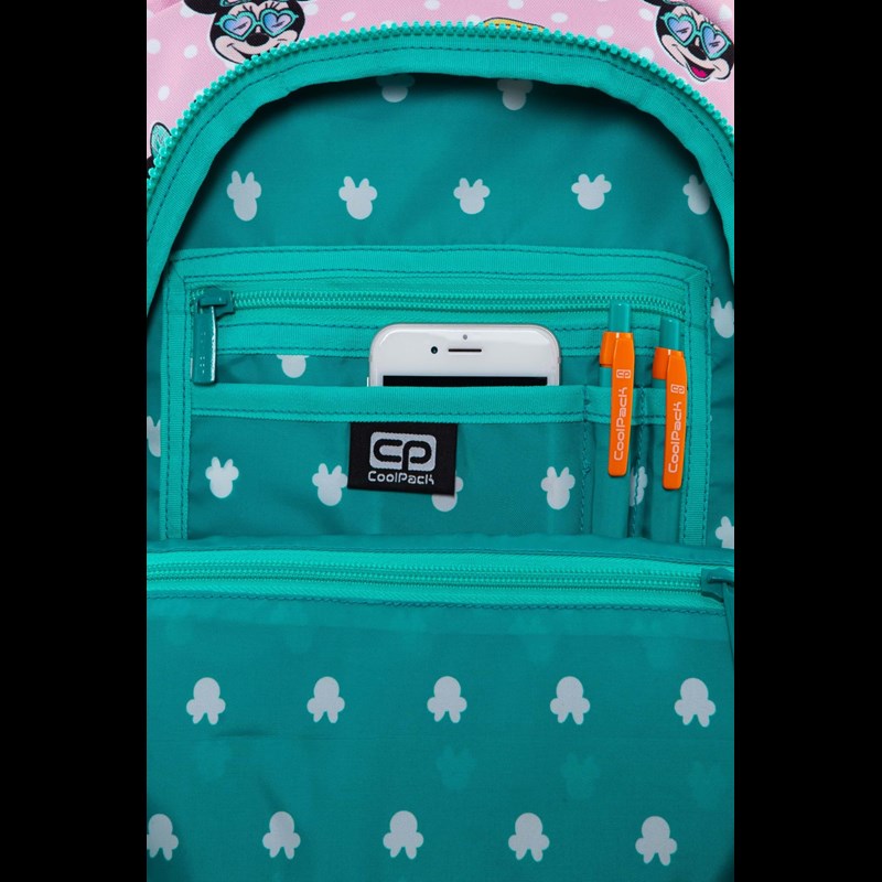 Coolpack Skoletaske Spark L LED  Lyserød 4