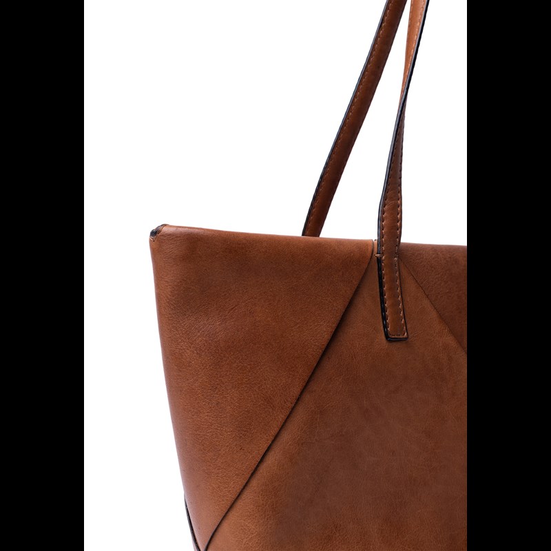 RE:DESIGNED Skuldertaske Olia Big Brun/brun 4