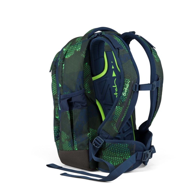 Satch Skoletaske Sleek Blå/Grøn 4
