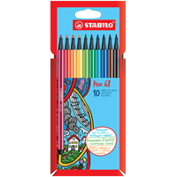 STABILO Tuscher Pen 68, 10-pack Multi