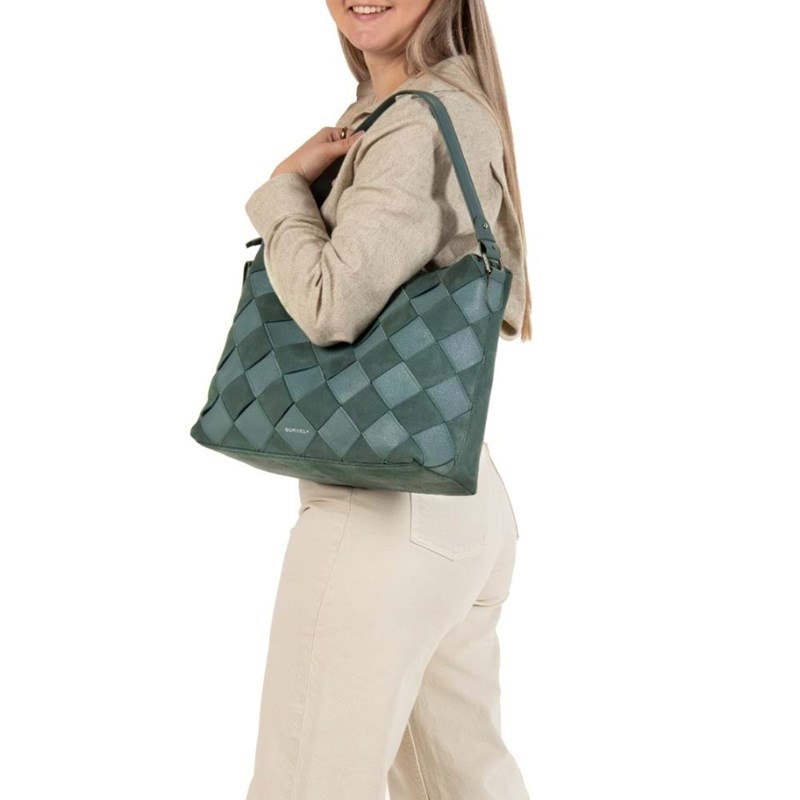 Burkely Skuldertaske Even Ella Grøn 2