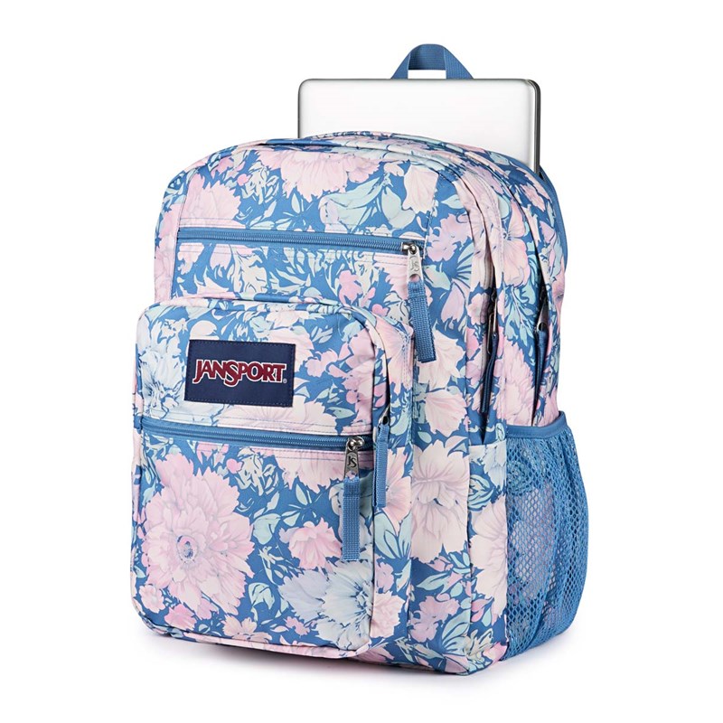 JanSport Ryggsäck Big Student Blå blomma 15" 6