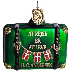 Brink Nordic Julekugle Kuffert H.C Andersen Grøn