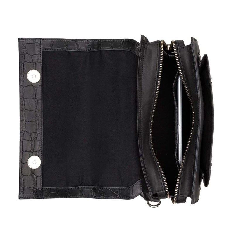 Burkely Håndtaske Citybag Croco Caia Sort/Croco 2
