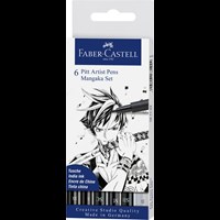 Faber-Castell Tusser Artist Mangaka 6 stk. Flerfarvet
