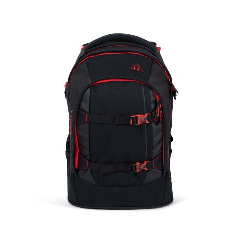 Satch Skoletaske Pack Sort/Rød 1